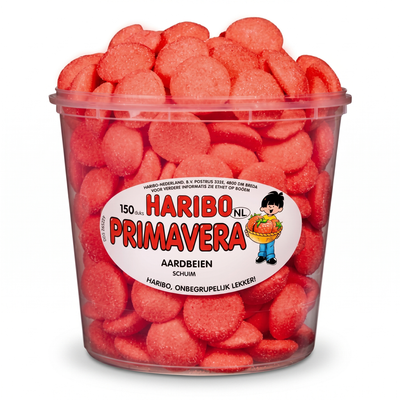 [DEAL] Haribo Silo Schuim Aardbeien Primavera 1050 Gram 150 Stuks