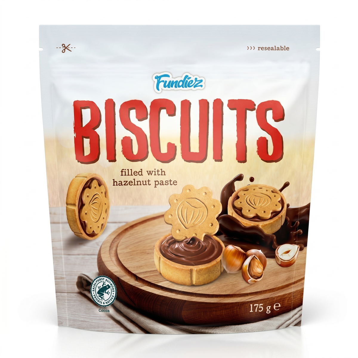 Fundiez - Biscuit Hazelnutpaste 175 Gram