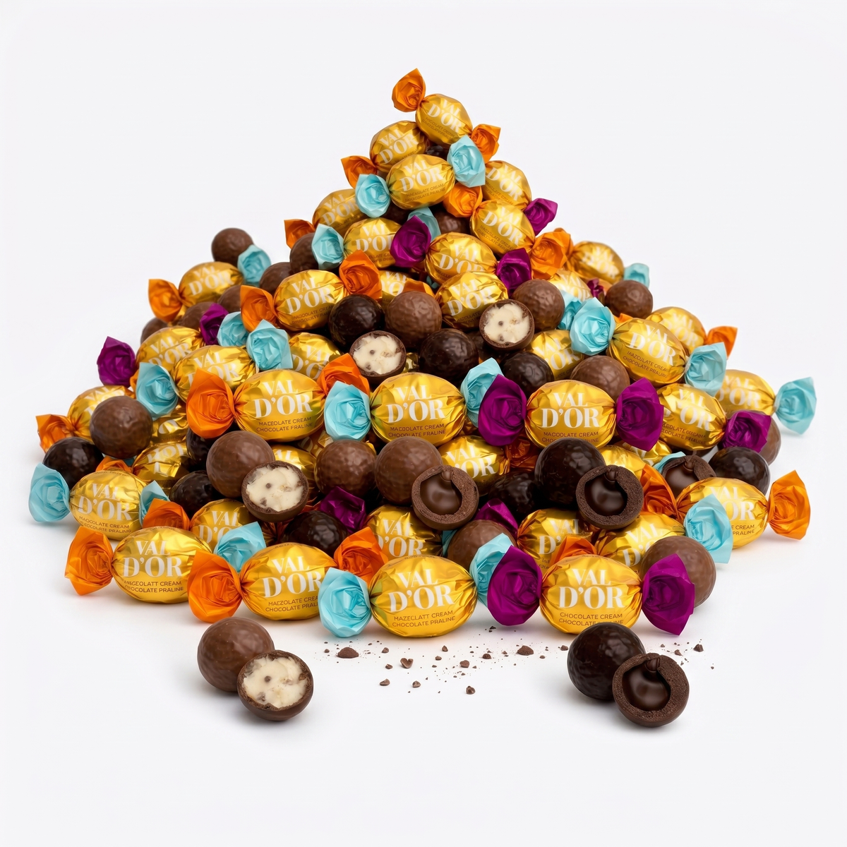 Val d'or - Mix chocolade Hazelnootcrème 1 Kilo