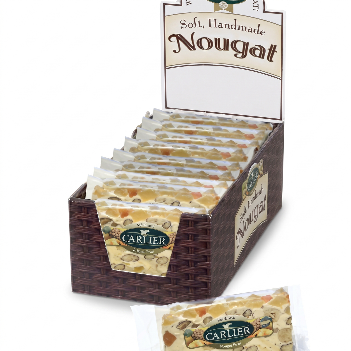 Carlier - Nougatcake Fruit 100 Gram