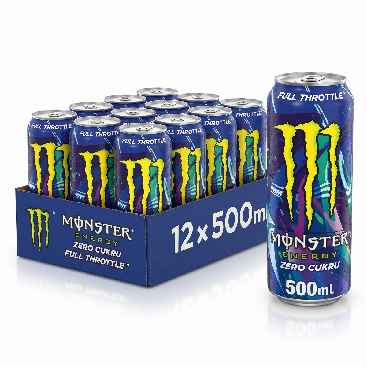 Monster - Full Throttle Zero Sugar 500ml 12 Blikjes
