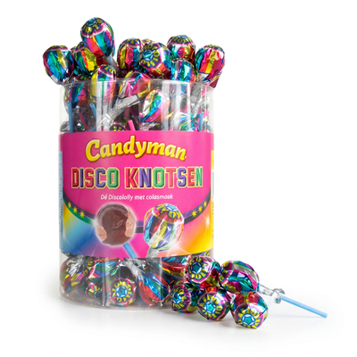 Candyman - Disco Cola  Knotsen 1300 Gram 100 Pièces