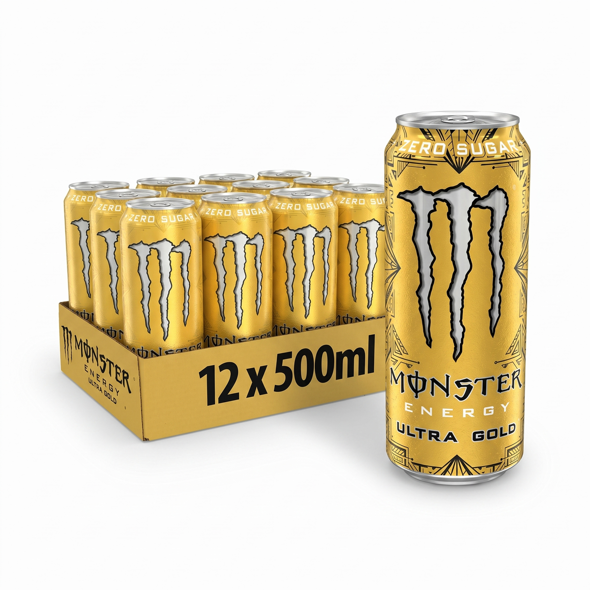 Monster - Ultra Golden Pineapple Zero 500ml 12 Stuks