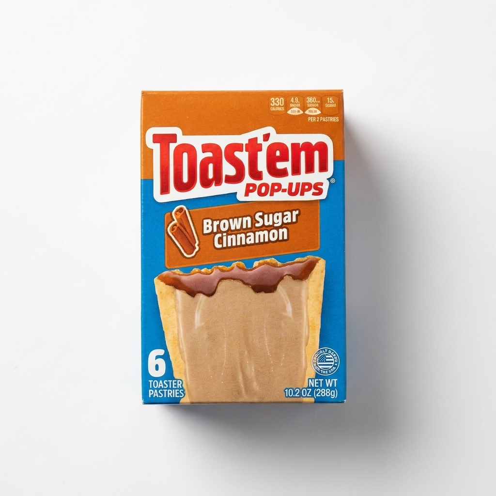 Toast'em POP-UPS - Pâtisseries grillées à la cannelle et au sucre brun givré 288 grammes
