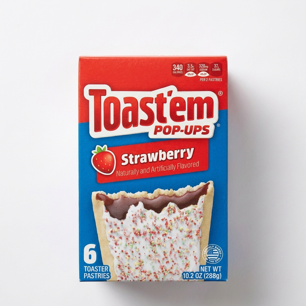 Toast'em POP-UPS - Frosted Strawberry Toaster Pastries 288 Gram