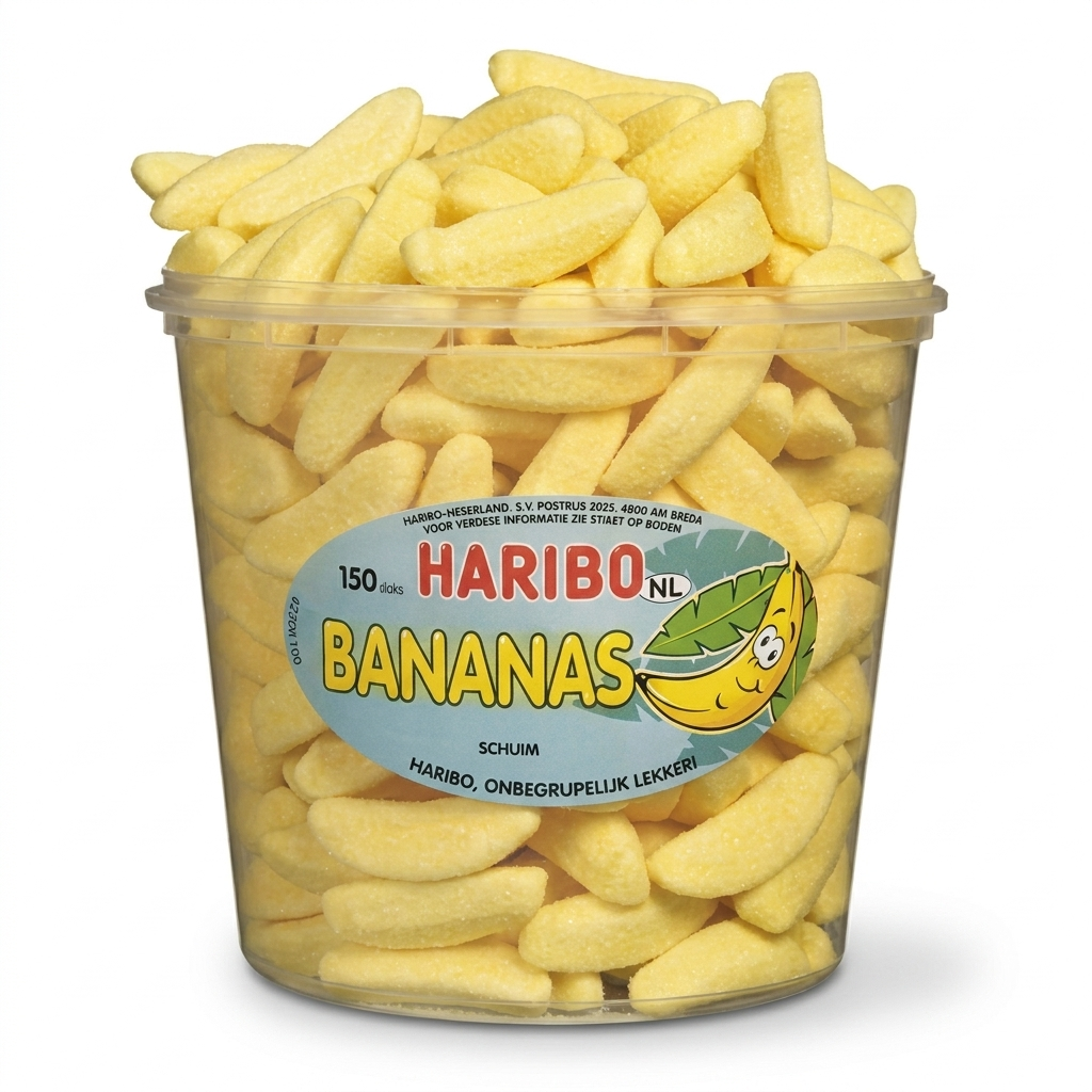 [DEAL] Haribo Silo Gesuikerde Banaantjes 150 Stuks 1050 Gram