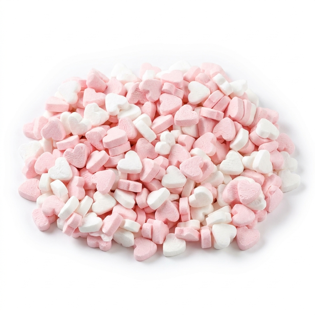 Fortuin - Wit Roze Pepermunt Hartjes 1 Kilo