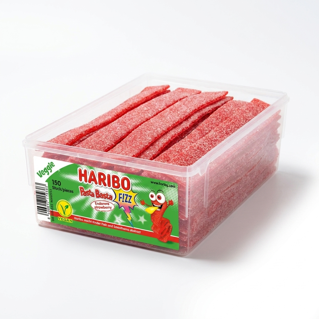Haribo - Pasta Basta - Zure Aardbei Matten 1125 Gram