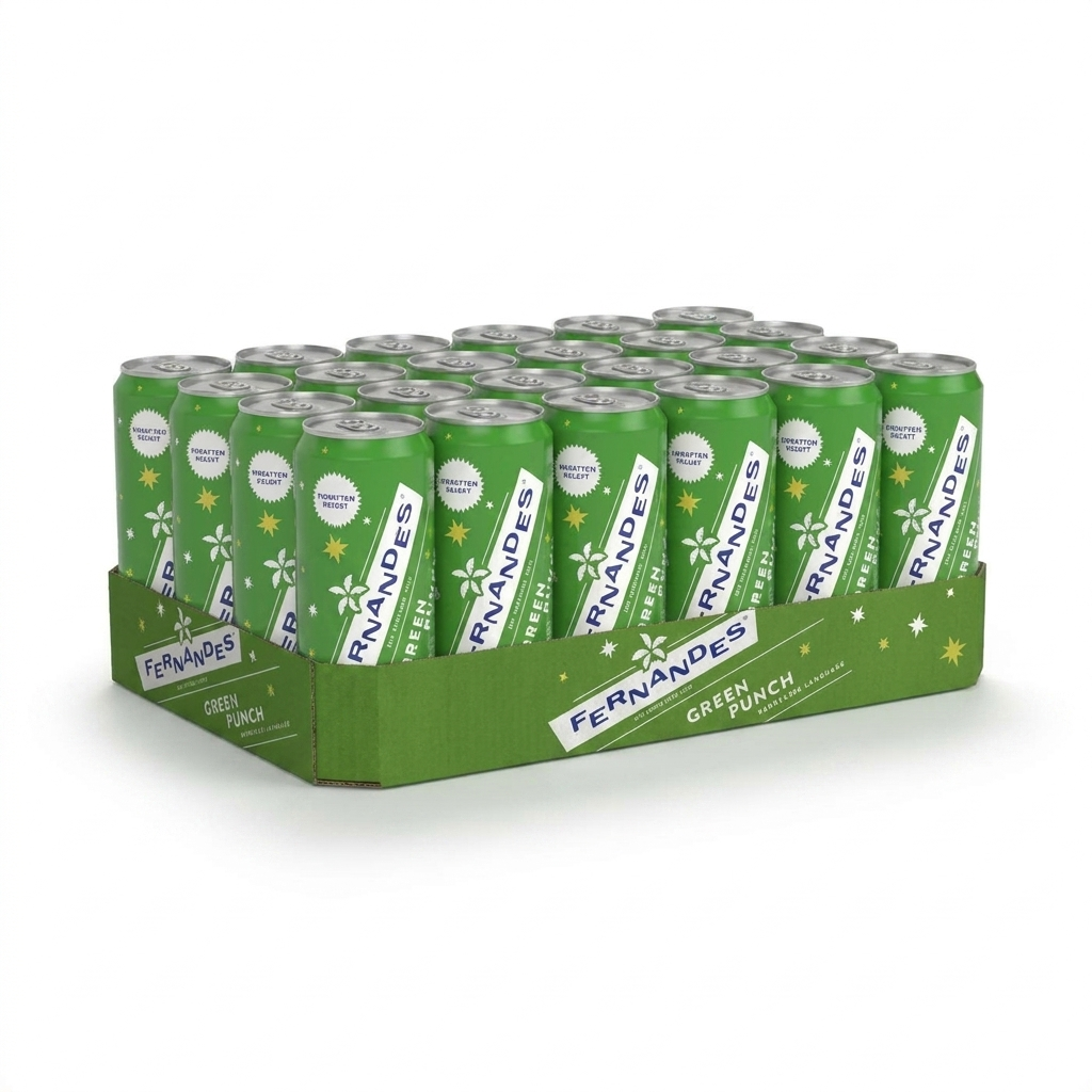 Fernandes - Green Punch 330ml 24 Blikjes