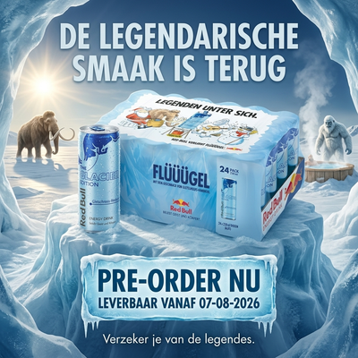 Red Bull - Glacier Edition Gletschereis-Himbeere 250ml 24 Blikjes ***PRE-ORDER***
