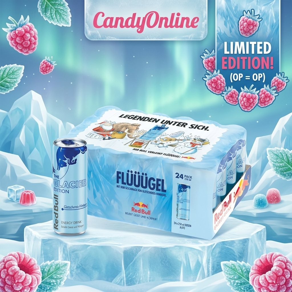 Red Bull - Glacier Edition Gletschereis-Himbeere 250ml 24 Blikjes ***PRE-ORDER***