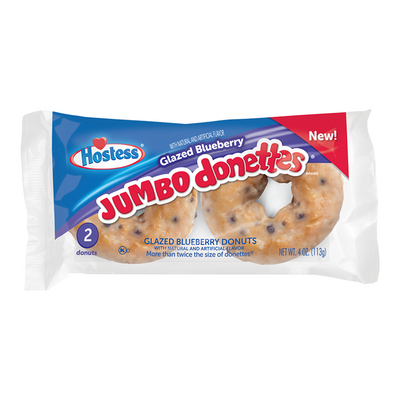 Hostess - Glasierte Blaubeer-Jumbo-Donuts 113 Gramm