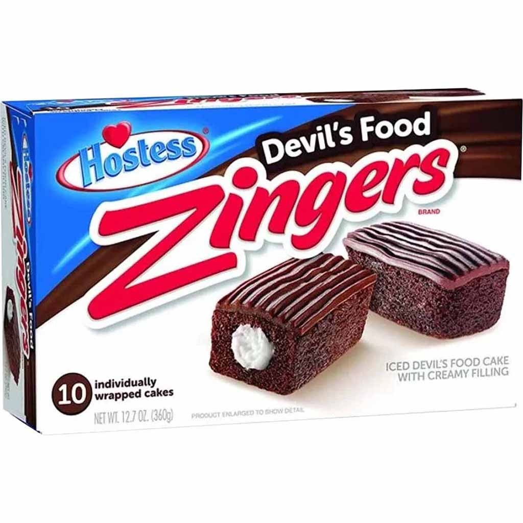 Hostess - Zingers Iced Devil's Food, paquet de 10, 360 grammes