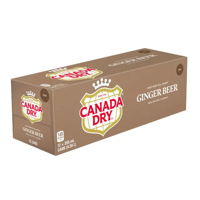 Canada Dry - Bière de gingembre 355 ml, paquet de 12