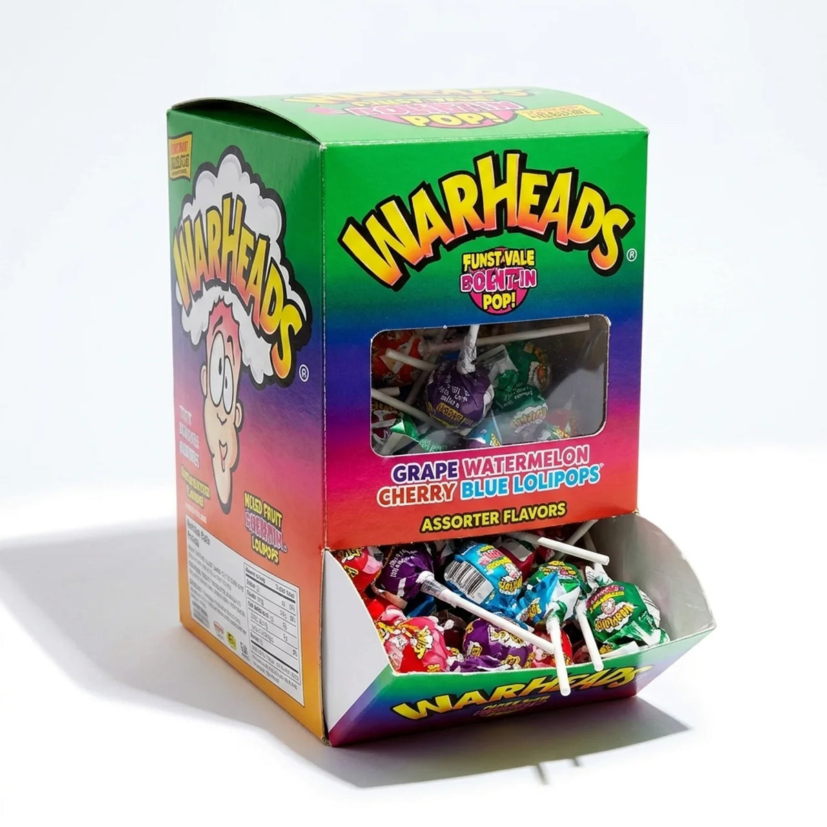 Warheads Mega Lollie 100 Stuks