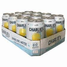 Charlie's - Natural Soa Sparkling Water Lemon 330ml 12 Dosen