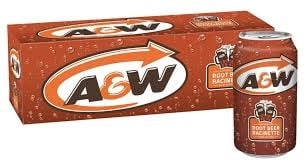 A&W - Root Beer 355ml 12 Canettes