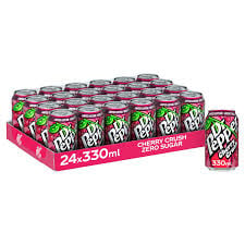 Dr Pepper - Cherry Crush Zero Sugar 330ml 24 Blikjes