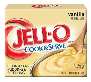 Jell-O - Koch- und Servierpudding & Kuchenfüllung Vanille 130 Gramm