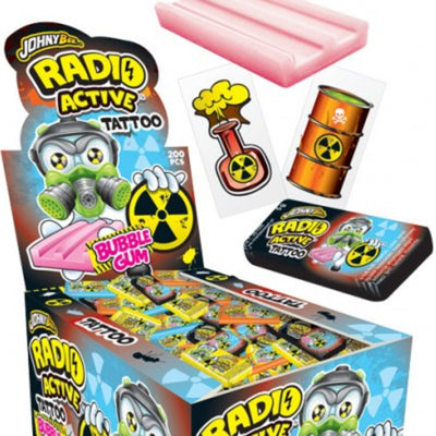 Johny Bee - Radio Activ Gum + Tattoo 5 Gram 200 Pièces*