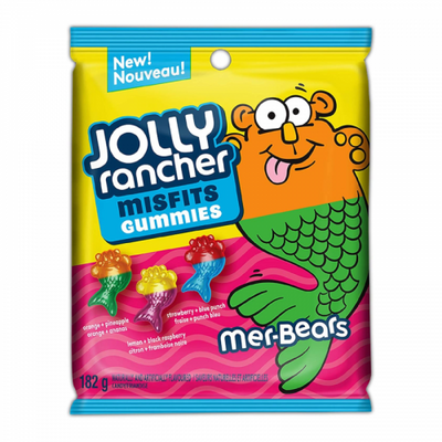Jolly Rancher - Misfits Gummies, verschiedene Meerjungfrauen-Bären, 182 Gramm