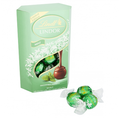 Lindt - Truffes au chocolat à la menthe Lindor 200 grammes