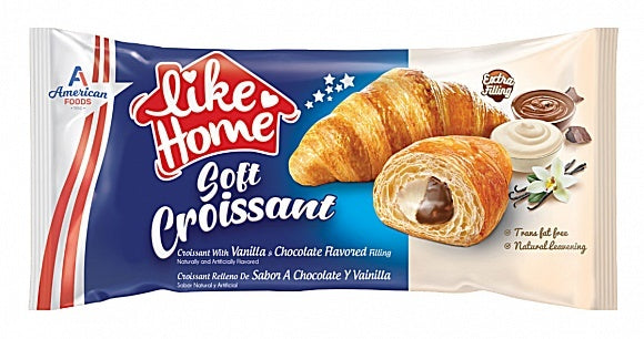 Comme à la maison - Croissant moelleux vanille et chocolat 55 grammes