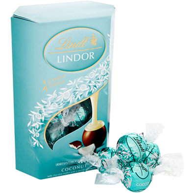 Lindt - Truffes à la noix de coco Lindor 200 grammes