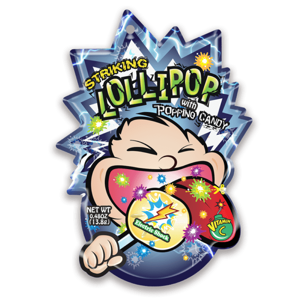Striking - Lollipop with Popping Candy Electric Shocks 13.8 Gram