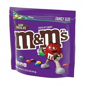 M&M's - Dunkle Schokolade Familienpackung 510 Gramm