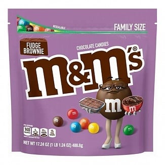 M&M's - Fudge Brownie Familienpackung 489 Gramm