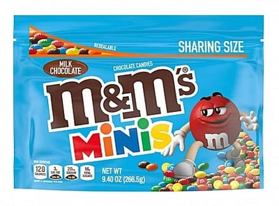 M&M's - Minis Milchschokolade, Portionsgröße 267 Gramm