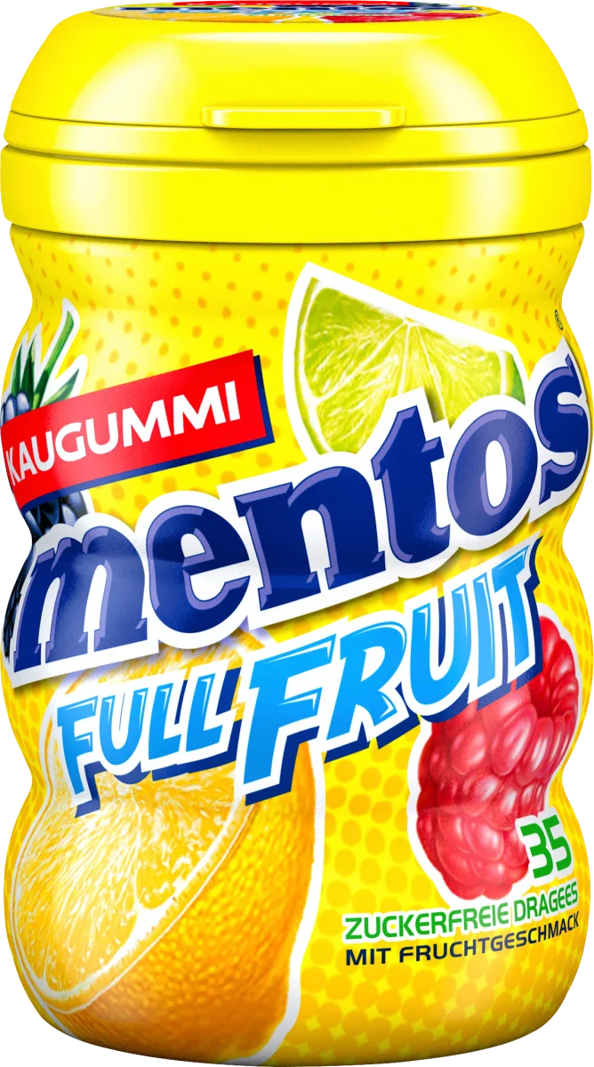 Mentos - Chewing-gum Full Fruit Curvy Dose 70 grammes