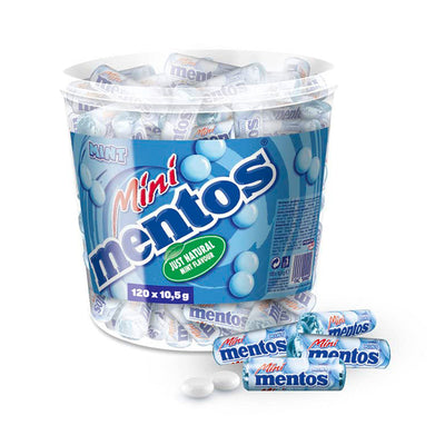 Mentos - Mint Mini Rolletjes 100 Pièces
