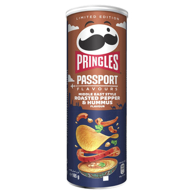 Pringles - Passport Geröstete Paprika & Hummus 185 Gramm