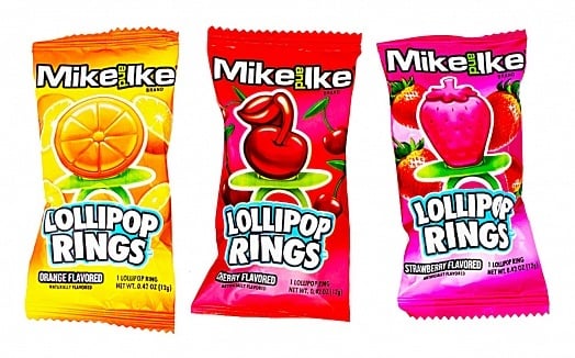 Mike & Ike - Lollipop Rings 12 Gram 1x