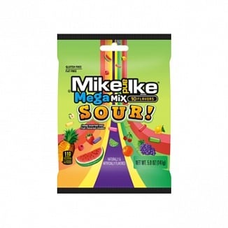 Mike & Ike - Mega Mix Sour Bag 141 Gramm