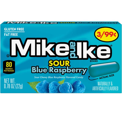 Mike&Ike - Saure Blaue Himbeere 22 Gramm