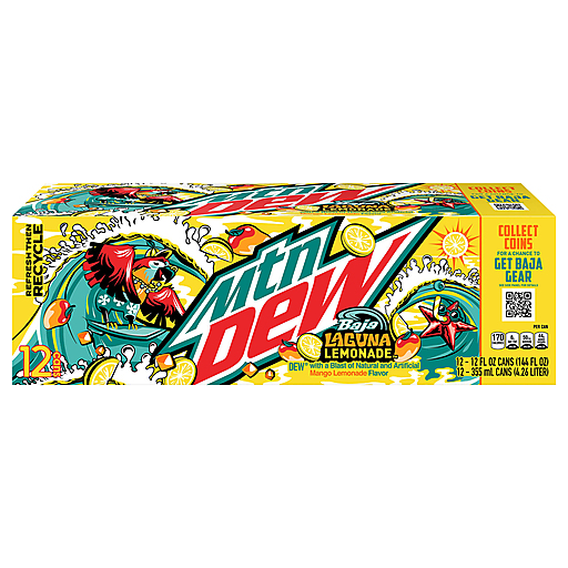 Mountain Dew - Laguna Lemonade 355ml 12 Canettes