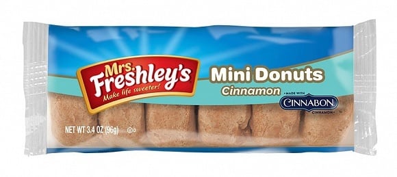 Mrs Freshley's - Mini-beignets à la cannelle, paquet de 6, 96 grammes