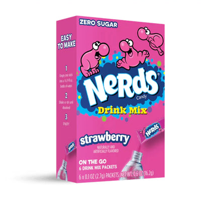 Nerds - Getränkepulver Erdbeere 6x3 Gramm