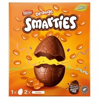 Œufs Smarties orange Nestlé, gros format, 226 grammes