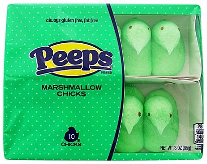 Peeps - Poussins en guimauve verte 85 grammes