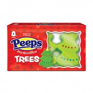 Peeps - Sapins de Noël en guimauve, paquet de 3, 43 grammes