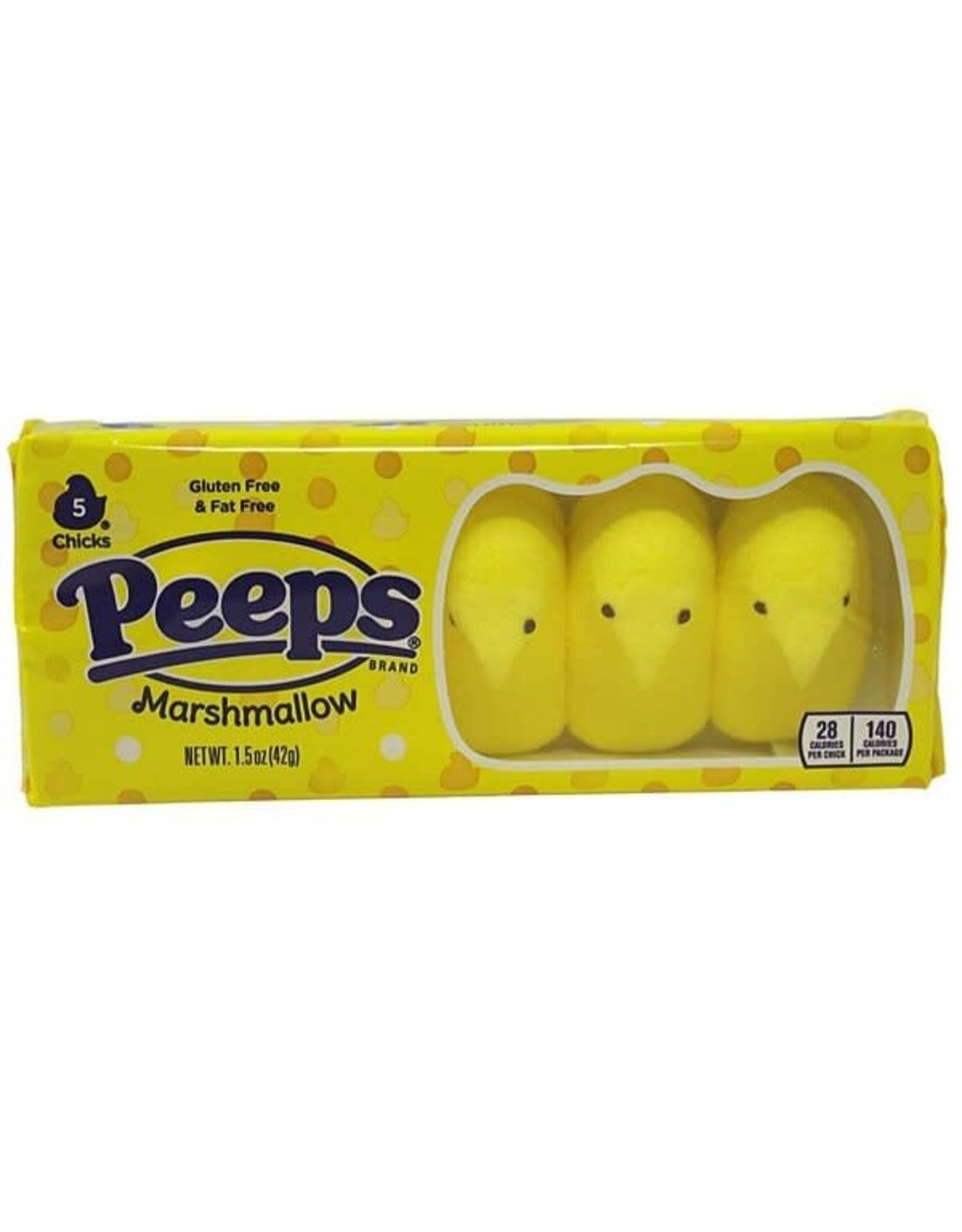 Peeps - Poussins en guimauve jaunes 42 grammes