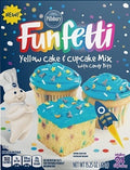 Pillsbury - Préparation pour gâteau et cupcakes jaune Funfetti avec pépites de bonbons 432 grammes