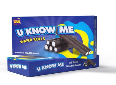Que Wafer - U Know me Rolls Milk 100 Gramm