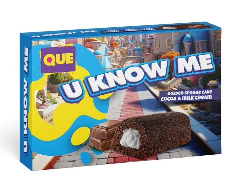 Que - Génoise au cacao et à la crème au lait 200 grammes