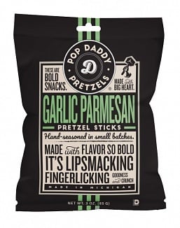Bretzels Pop Daddy - Ail et Parmesan 85 grammes