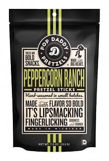 Pop Daddy Brezeln – Pfefferkorn-Ranch-Geschmack, 212 Gramm